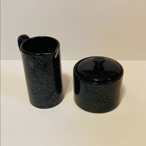 Nautica Sloane Square Floral Cream & Sugar 2 Piece Set